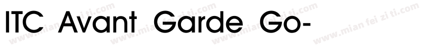 ITC Avant Garde Go字体转换